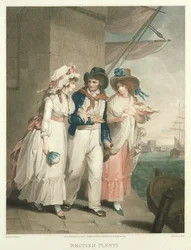 Britânico Abundância, gravado e pub. por Charles Knight (1743-c.1826), 1794 (stipple engraving) (par de 125541)
